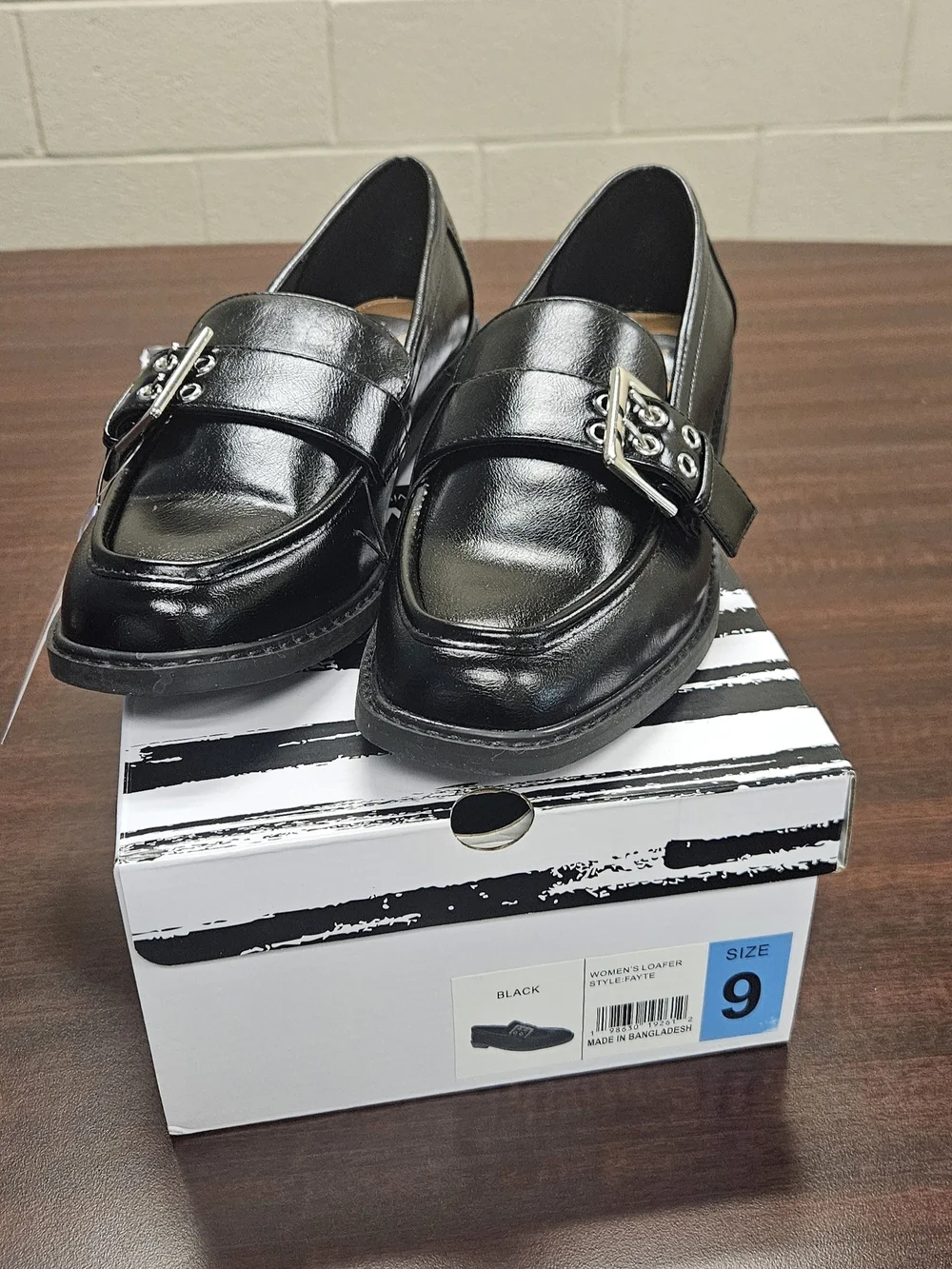 DV by Dolce Vita Black Buckle Penny Loafers